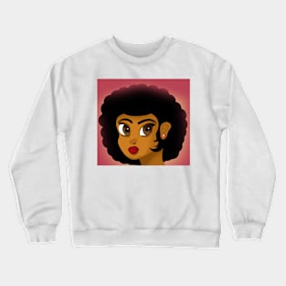 Cute girl digital artwork Crewneck Sweatshirt